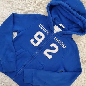 BOYS ABERCROMBIE KIDS ZIP UP HOODIE SWEATER
